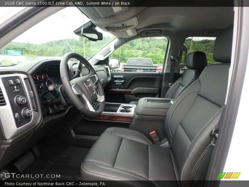 Summit White / Jet Black 2018 GMC Sierra 1500 SLT Crew Cab 4WD