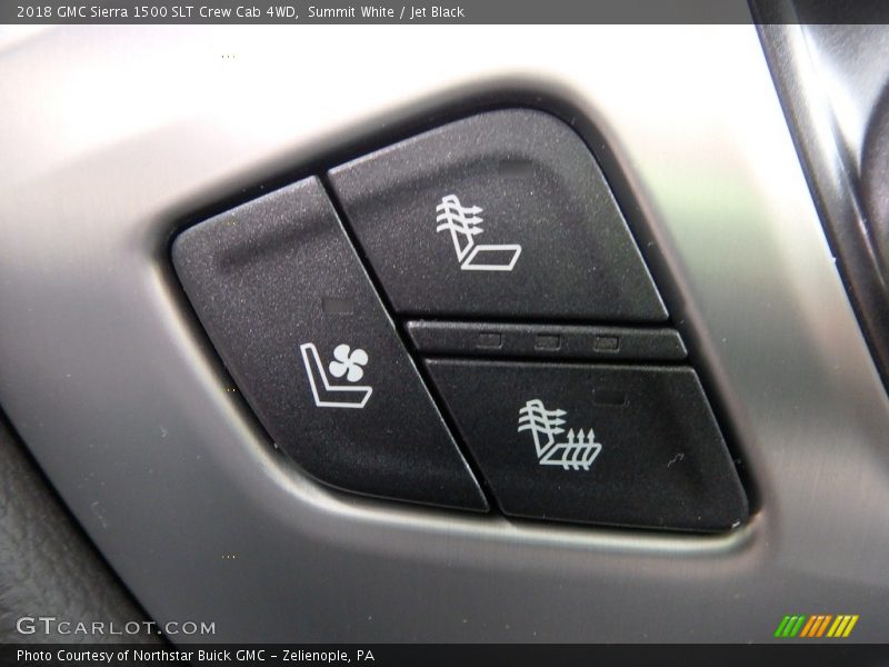 Summit White / Jet Black 2018 GMC Sierra 1500 SLT Crew Cab 4WD
