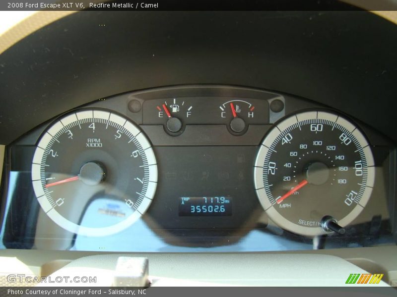 Redfire Metallic / Camel 2008 Ford Escape XLT V6