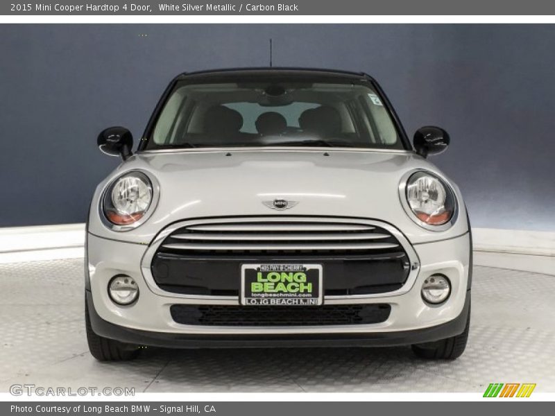 White Silver Metallic / Carbon Black 2015 Mini Cooper Hardtop 4 Door