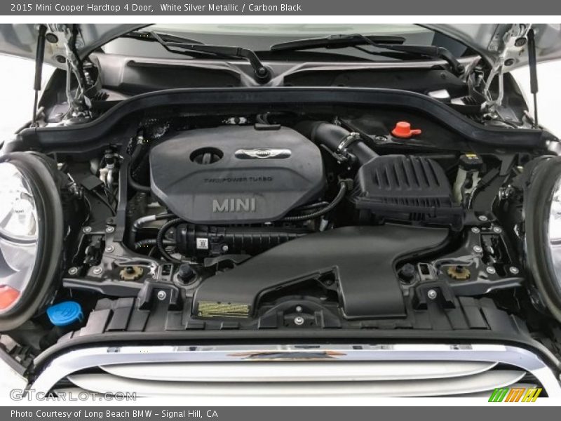 White Silver Metallic / Carbon Black 2015 Mini Cooper Hardtop 4 Door