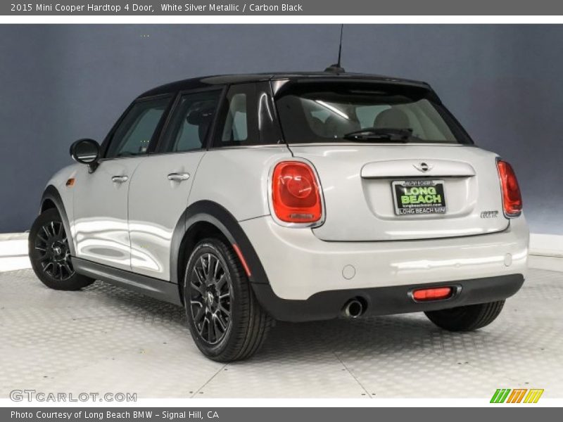 White Silver Metallic / Carbon Black 2015 Mini Cooper Hardtop 4 Door