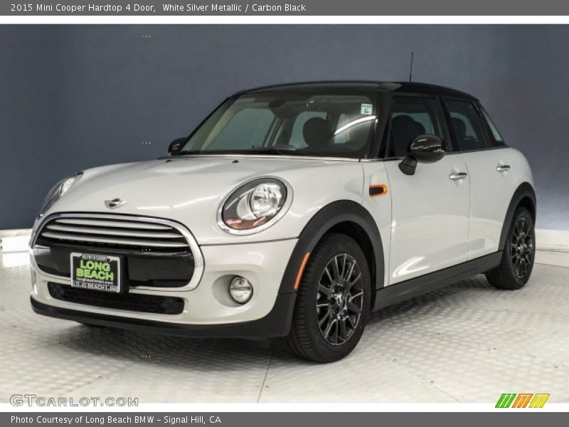 White Silver Metallic / Carbon Black 2015 Mini Cooper Hardtop 4 Door