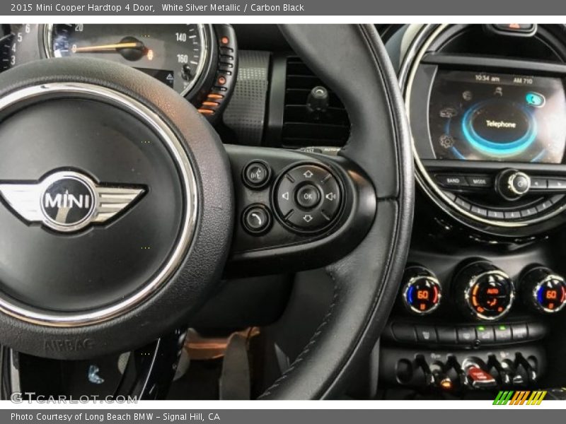 White Silver Metallic / Carbon Black 2015 Mini Cooper Hardtop 4 Door
