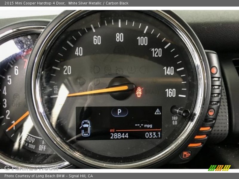White Silver Metallic / Carbon Black 2015 Mini Cooper Hardtop 4 Door