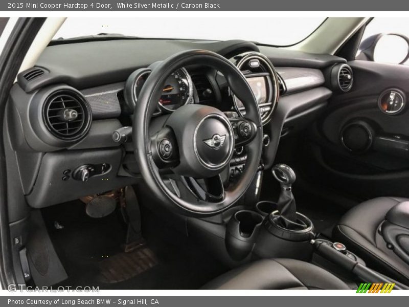White Silver Metallic / Carbon Black 2015 Mini Cooper Hardtop 4 Door
