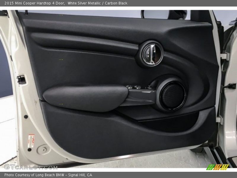 White Silver Metallic / Carbon Black 2015 Mini Cooper Hardtop 4 Door