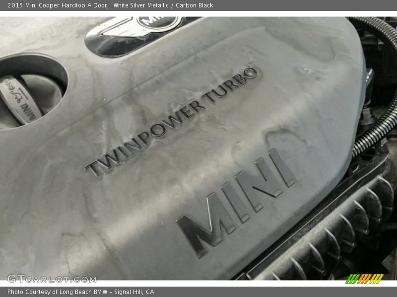 White Silver Metallic / Carbon Black 2015 Mini Cooper Hardtop 4 Door