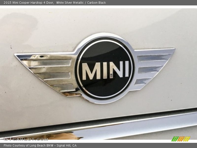 White Silver Metallic / Carbon Black 2015 Mini Cooper Hardtop 4 Door