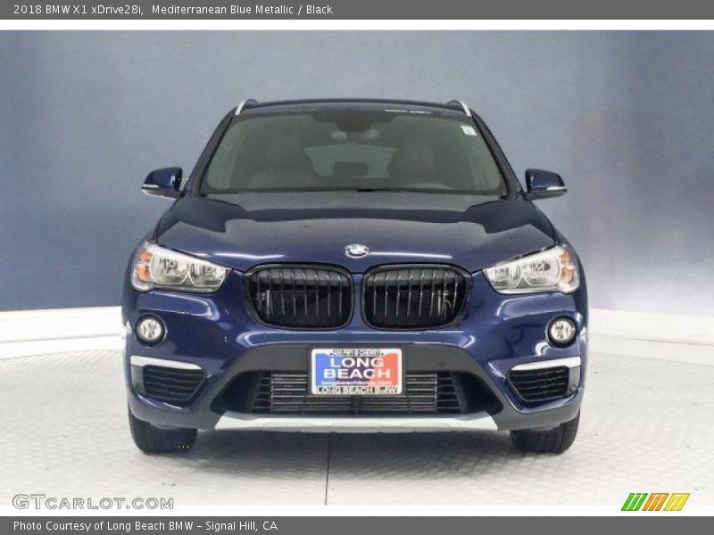 Mediterranean Blue Metallic / Black 2018 BMW X1 xDrive28i