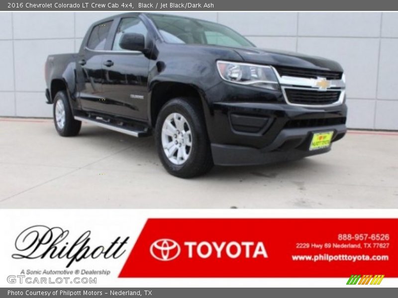 Black / Jet Black/Dark Ash 2016 Chevrolet Colorado LT Crew Cab 4x4