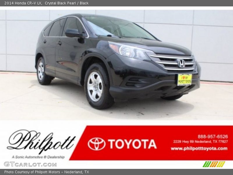 Crystal Black Pearl / Black 2014 Honda CR-V LX