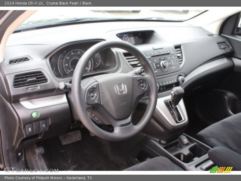Crystal Black Pearl / Black 2014 Honda CR-V LX