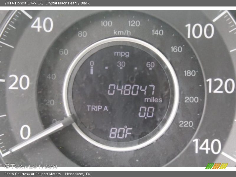 Crystal Black Pearl / Black 2014 Honda CR-V LX