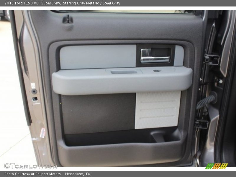 Sterling Gray Metallic / Steel Gray 2013 Ford F150 XLT SuperCrew