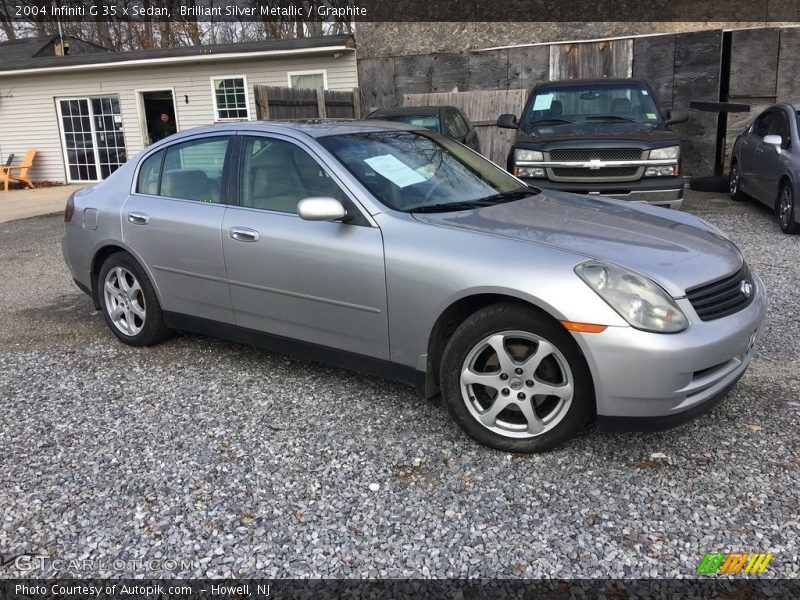 Brilliant Silver Metallic / Graphite 2004 Infiniti G 35 x Sedan
