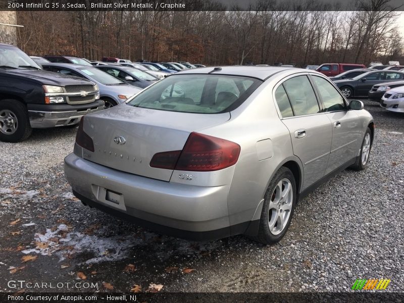 Brilliant Silver Metallic / Graphite 2004 Infiniti G 35 x Sedan