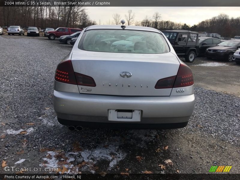 Brilliant Silver Metallic / Graphite 2004 Infiniti G 35 x Sedan