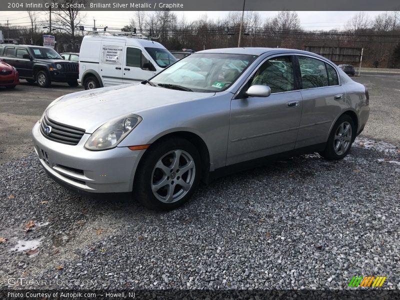 Brilliant Silver Metallic / Graphite 2004 Infiniti G 35 x Sedan