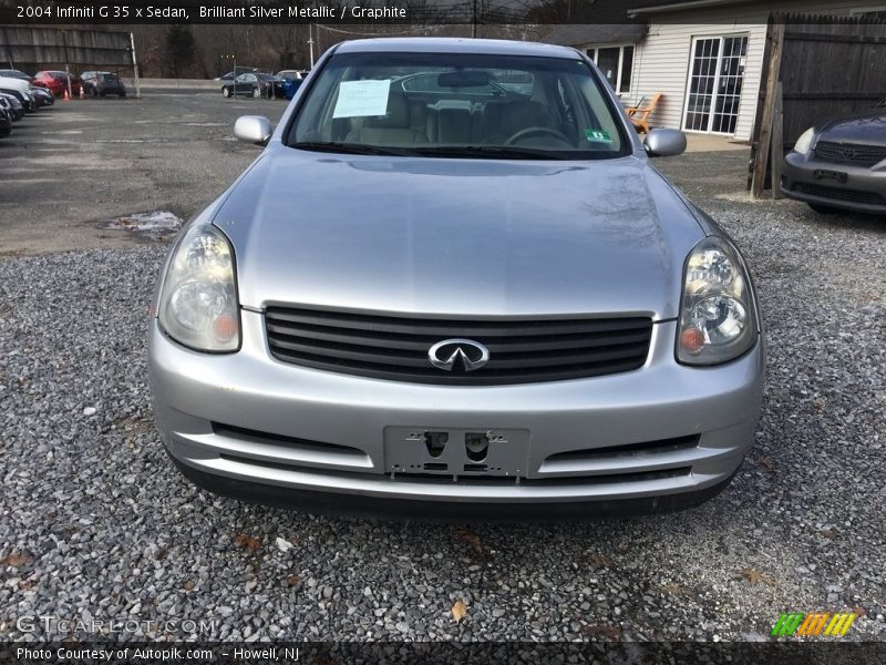 Brilliant Silver Metallic / Graphite 2004 Infiniti G 35 x Sedan