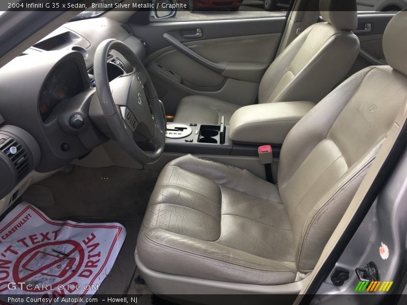 Brilliant Silver Metallic / Graphite 2004 Infiniti G 35 x Sedan
