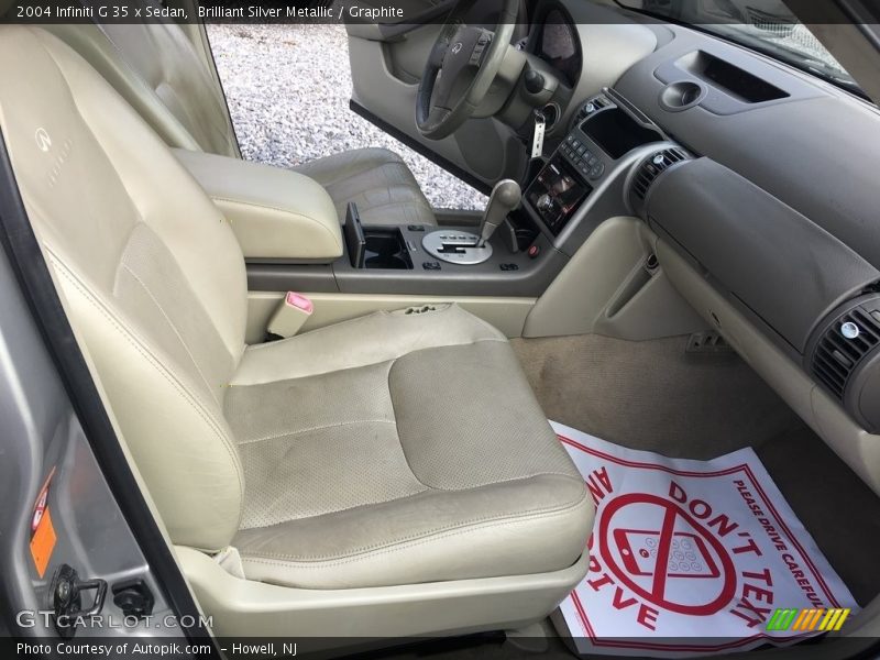 Brilliant Silver Metallic / Graphite 2004 Infiniti G 35 x Sedan