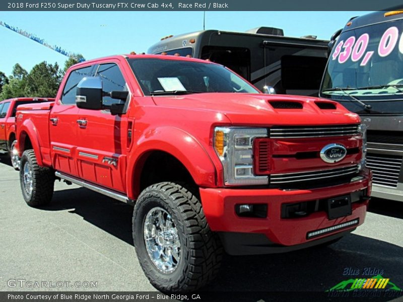 Race Red / Black 2018 Ford F250 Super Duty Tuscany FTX Crew Cab 4x4