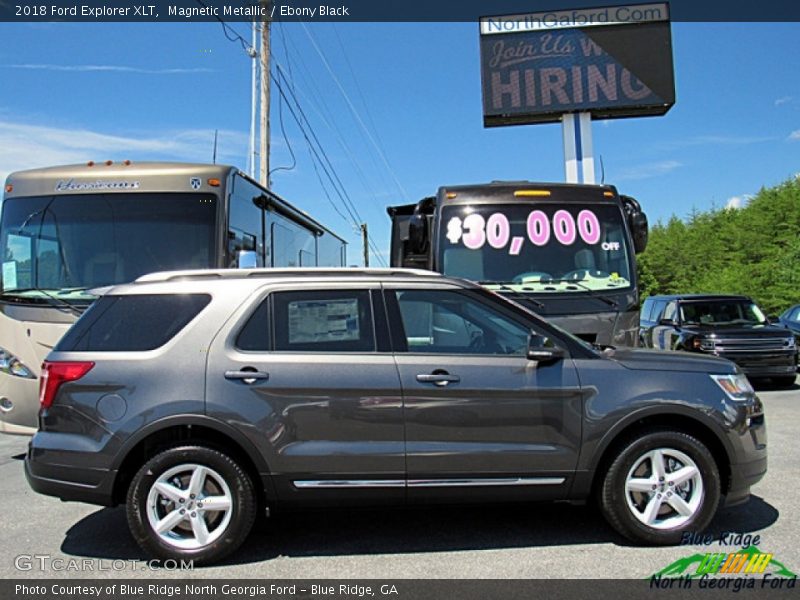 Magnetic Metallic / Ebony Black 2018 Ford Explorer XLT