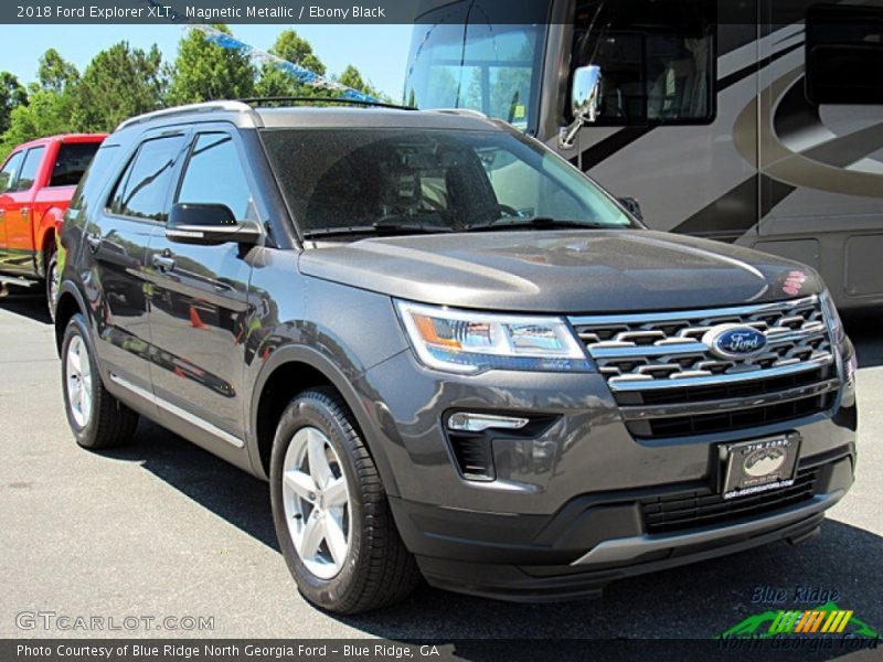 Magnetic Metallic / Ebony Black 2018 Ford Explorer XLT