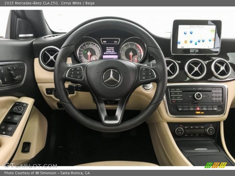 Cirrus White / Beige 2015 Mercedes-Benz CLA 250