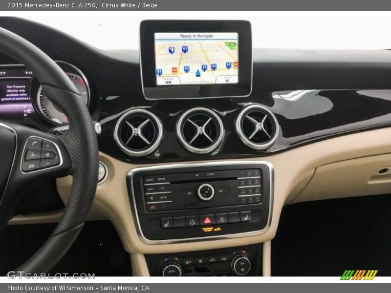 Cirrus White / Beige 2015 Mercedes-Benz CLA 250