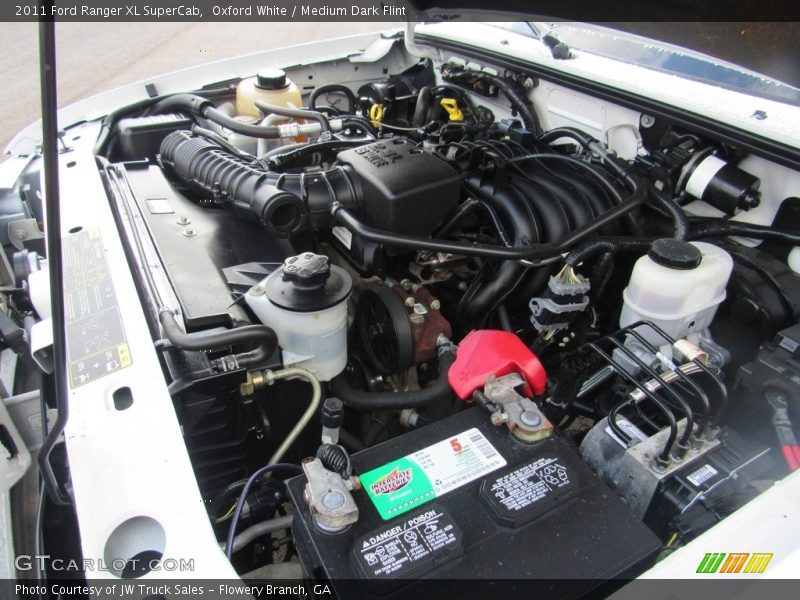 Oxford White / Medium Dark Flint 2011 Ford Ranger XL SuperCab