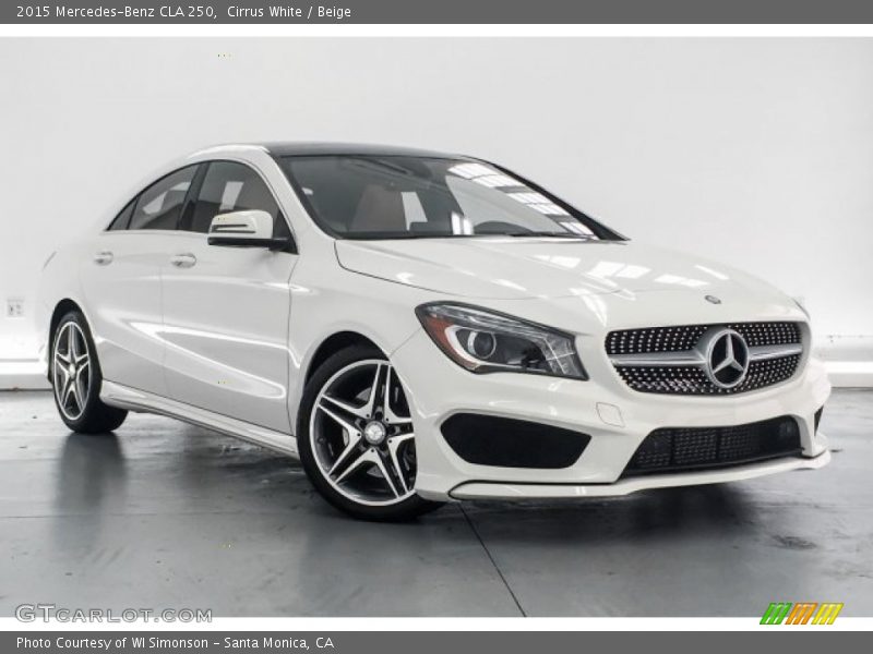 Cirrus White / Beige 2015 Mercedes-Benz CLA 250