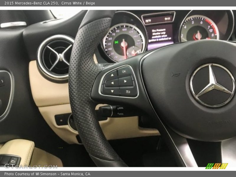 Cirrus White / Beige 2015 Mercedes-Benz CLA 250