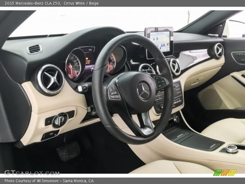 Cirrus White / Beige 2015 Mercedes-Benz CLA 250