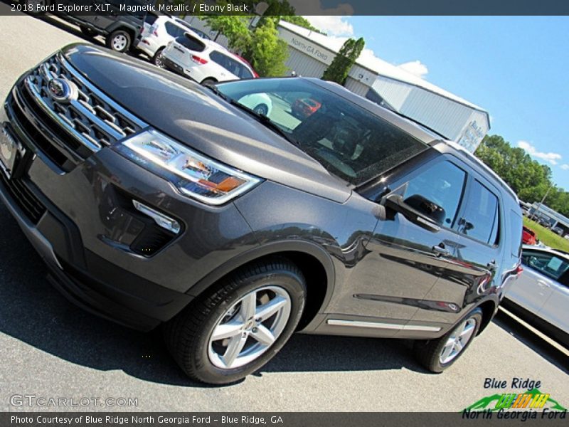 Magnetic Metallic / Ebony Black 2018 Ford Explorer XLT