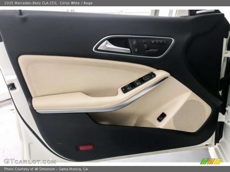 Cirrus White / Beige 2015 Mercedes-Benz CLA 250
