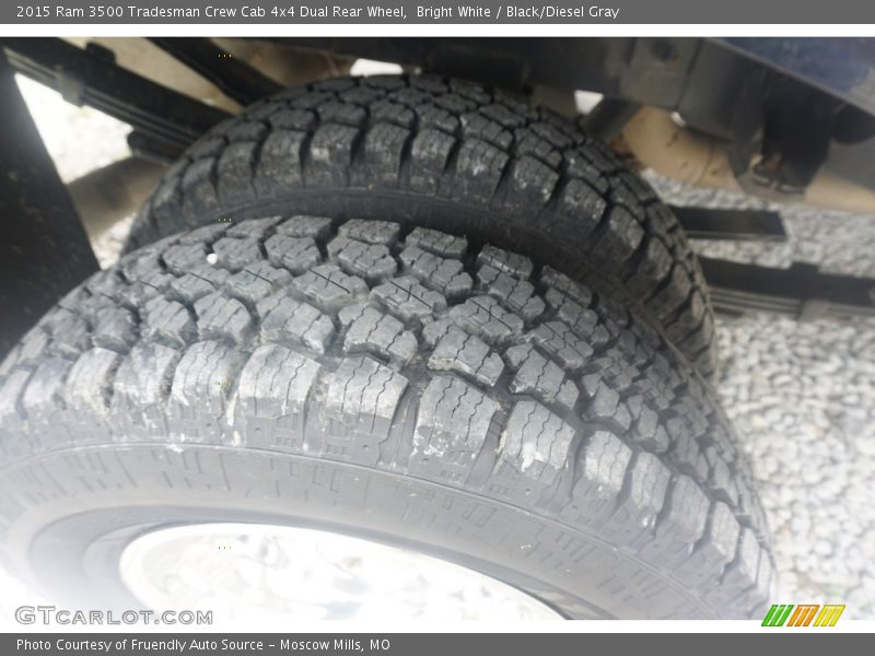 Bright White / Black/Diesel Gray 2015 Ram 3500 Tradesman Crew Cab 4x4 Dual Rear Wheel