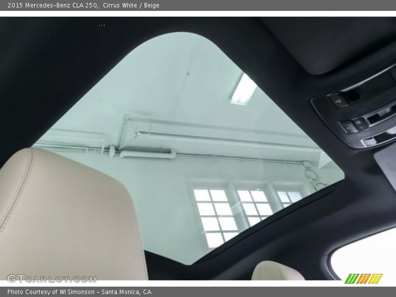 Cirrus White / Beige 2015 Mercedes-Benz CLA 250