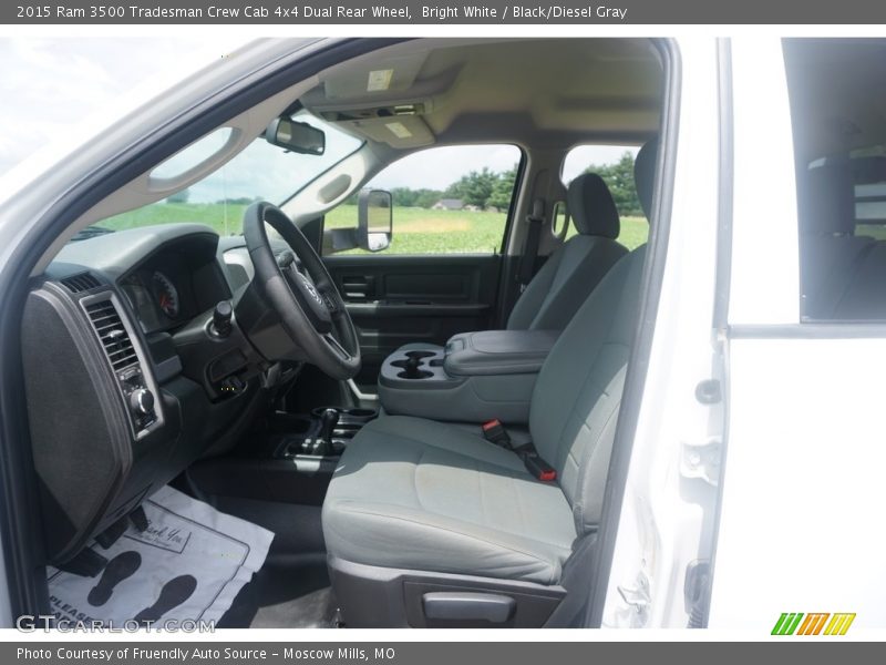Bright White / Black/Diesel Gray 2015 Ram 3500 Tradesman Crew Cab 4x4 Dual Rear Wheel