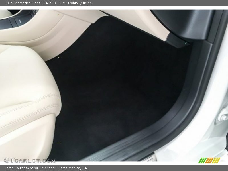 Cirrus White / Beige 2015 Mercedes-Benz CLA 250
