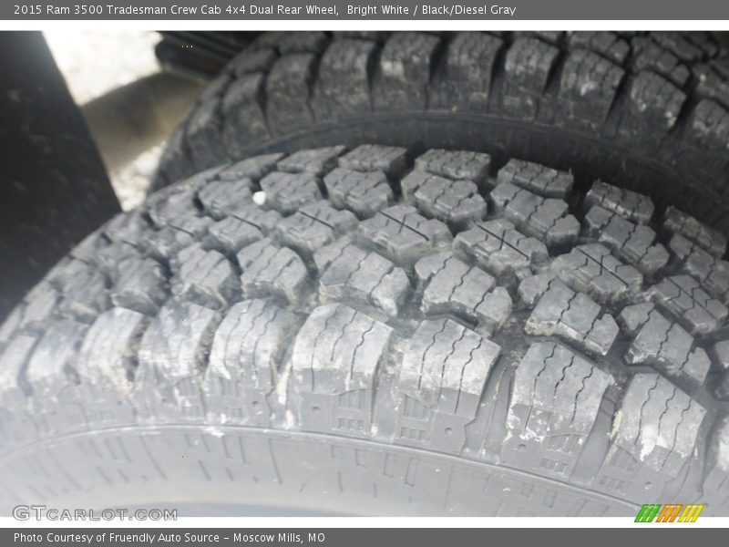 Bright White / Black/Diesel Gray 2015 Ram 3500 Tradesman Crew Cab 4x4 Dual Rear Wheel