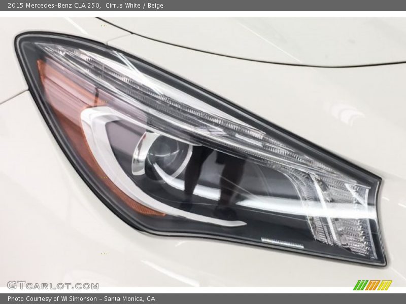 Cirrus White / Beige 2015 Mercedes-Benz CLA 250