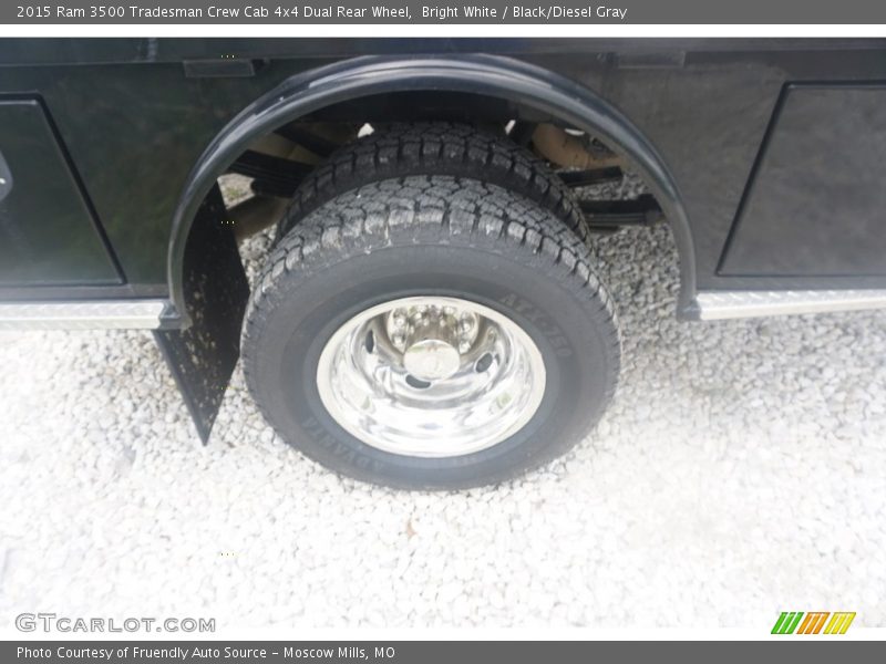 Bright White / Black/Diesel Gray 2015 Ram 3500 Tradesman Crew Cab 4x4 Dual Rear Wheel