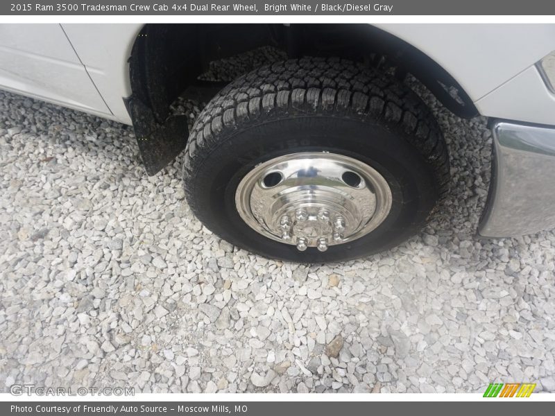 Bright White / Black/Diesel Gray 2015 Ram 3500 Tradesman Crew Cab 4x4 Dual Rear Wheel