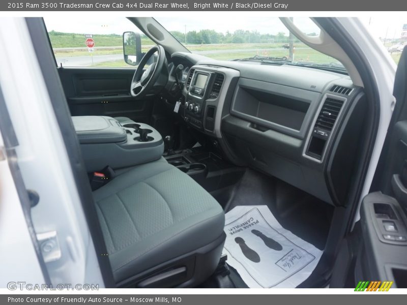 Bright White / Black/Diesel Gray 2015 Ram 3500 Tradesman Crew Cab 4x4 Dual Rear Wheel