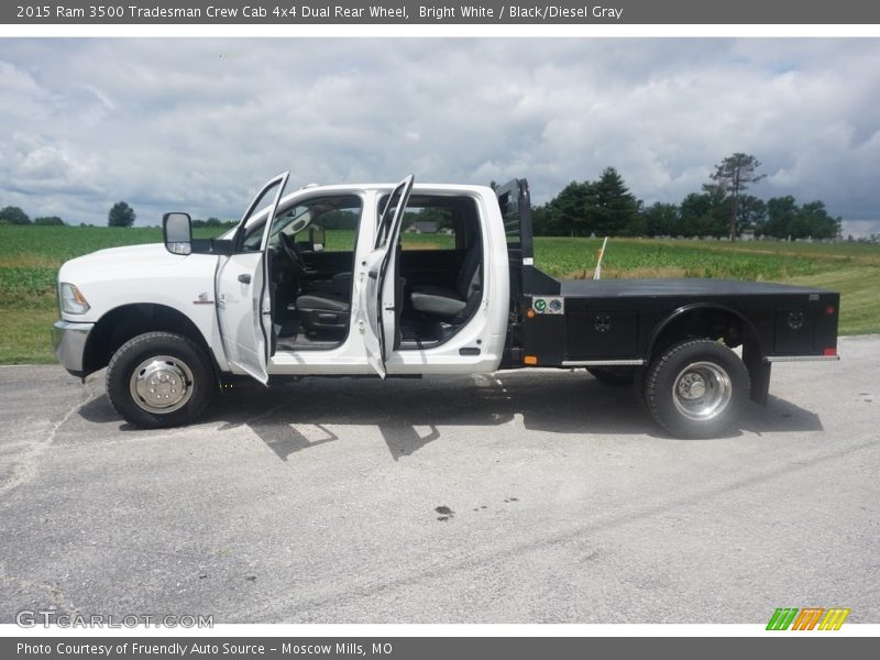 Bright White / Black/Diesel Gray 2015 Ram 3500 Tradesman Crew Cab 4x4 Dual Rear Wheel