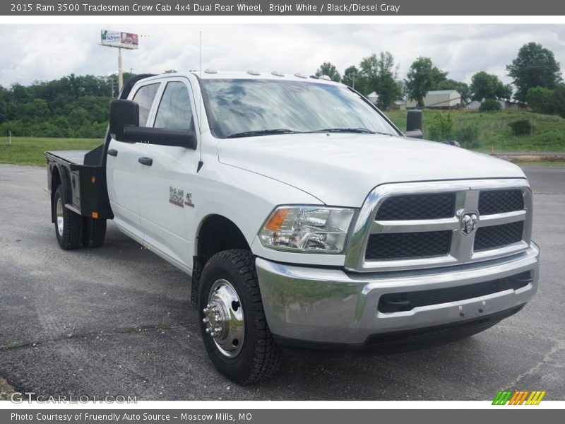 Bright White / Black/Diesel Gray 2015 Ram 3500 Tradesman Crew Cab 4x4 Dual Rear Wheel