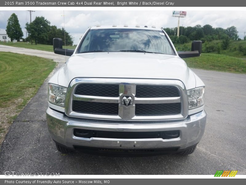 Bright White / Black/Diesel Gray 2015 Ram 3500 Tradesman Crew Cab 4x4 Dual Rear Wheel