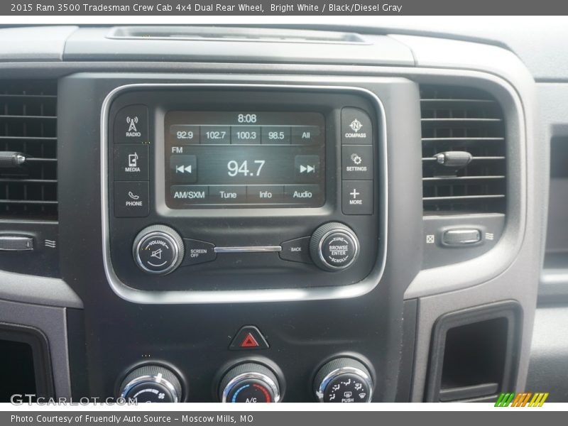 Bright White / Black/Diesel Gray 2015 Ram 3500 Tradesman Crew Cab 4x4 Dual Rear Wheel
